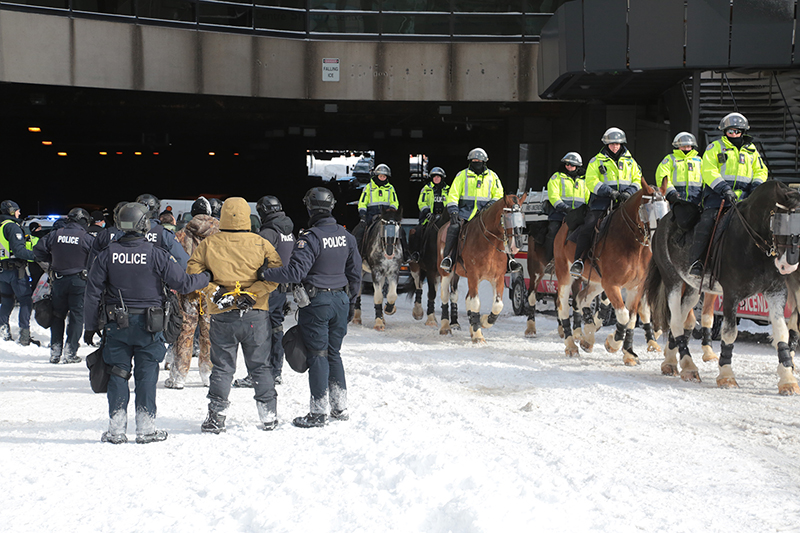 Freedom Convoy : Truckers Protest : Ottawa, Canada : Richard Moore : Photographer : Photojournalist